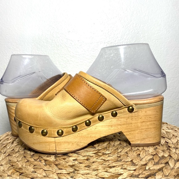 Free people Culver City clogs camel tan leather - Picture 5 of 9
